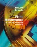 Cover of Finite mathematics by Paul E. Long