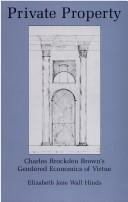 Cover of Private property by Elizabeth Jane Wall Hinds