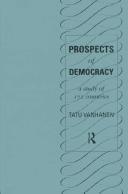 Front cover of Prospects of democracy by Tatu Vanhanen