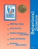 Cover of Mosby's USMLE step 1 reviews--behavioral science by Steven Cody