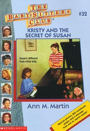 Front cover of Kristy and the secret of Susan by Ann M. Martin