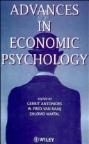 Front cover of Advances in economic psychology by Gerrit Antonides