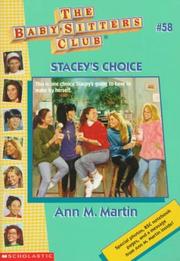 Front cover of Stacey's Choice by Ann M. Martin