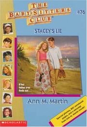 Cover of Stacey's Lie by Ann M. Martin