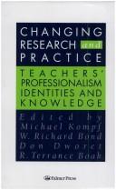 Cover of Changing research and practice by Richard Bond