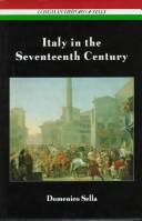 Front cover of Italy in the seventeenth century by Domenico Sella