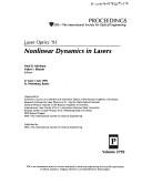 Front cover of Nonlinear dynamics in lasers by Laser Optics '95 (1995 Saint Petersburg, Russia)