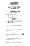 Front cover of Expanding access to financial services in Latin America by Miguel Basch
