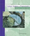 Cover of College algebra and trigonometry by Richard N. Aufmann