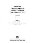 Front cover of Buttress's world guide to abbreviations of organizations by L. M. Pitman
