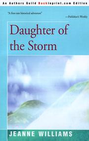 Cover of Daughter of the storm by Jeanne Williams
