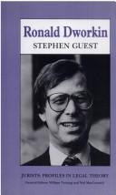 Cover of Ronald Dworkin by Stephen Guest