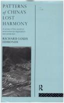 Front cover of Patterns of China's lost harmony by Richard L. Edmonds