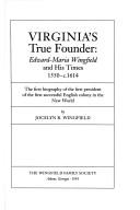Front cover of Virginia's True Founder by Jocelyn R. Wingfield