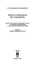 Cover of Ideas literarias de Caramuel by Juan Caramuel Lobkowitz