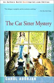 Cover of The cat sitter mystery by Carol Madden Adorjan