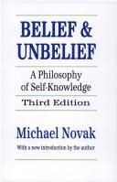 Front cover of Belief and Unbelief by Michael Novak