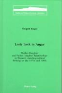 Cover of Look back in anger by Norgard Klages
