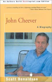 Cover of John Cheever by Scott Donaldson
