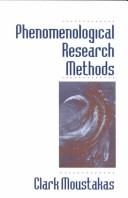 Cover of Phenomenological research methods by Clark Moustakas