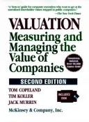 Cover of Valuation by Thomas E. Copeland