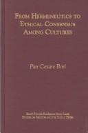 Front cover of From hermeneutics to ethical consensus among cultures by Pier Cesare Bori