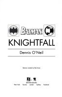 Cover of Batman by Dennis O'Neil