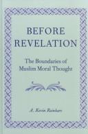 Front cover of Before Revelation by A. Kevin Reinhart