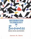 Cover of Information technology in business by James A. Senn