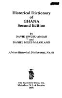 Front cover of Historical dictionary of Ghana by David Owusu-Ansah