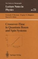 Cover of Crossover-time in quantum boson and spin systems by Gennady P. Berman