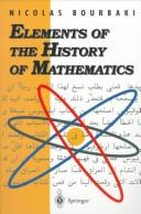 Front cover of Eléments d'histoire des mathématiques by Nicolas Bourbaki
