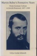 Cover of Martin Buber's formative years by Gilya Gerda Schmidt