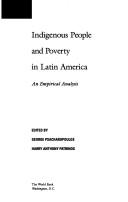 Front cover of Indigenous people and poverty in Latin America by George Psacharopoulos