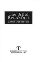 Cover of The Alibi Breakfast by Larry Duberstein