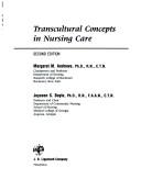 Front cover of Transcultural concepts in nursing care by Margaret M. Andrews