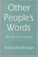 Front cover of Other people's words by Victoria Purcell-Gates