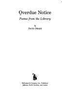 Cover of Overdue notice by Drake, David