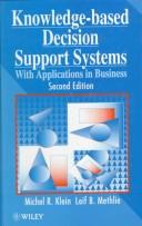 Cover of Knowledge-based decision support systems by Michel Klein