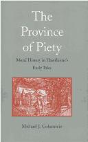 Front cover of The province of piety by Michael J. Colacurcio