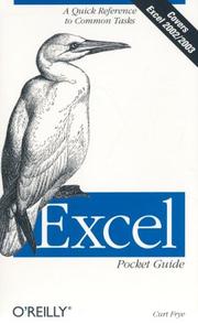 Cover of Excel by Curtis Frye
