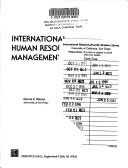 Cover of International human resource management by Dennis R. Briscoe