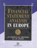 Cover of Financial statement analysis in Europe by J. M. Samuels
