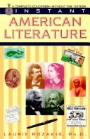 Front cover of Instant American literature by Laurie Rozakis