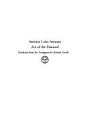 Front cover of Auto dos danados by António Lobo Antunes