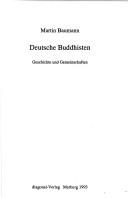 Cover of Deutsche Buddhisten by Baumann, Martin