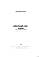 Front cover of La pasión de S. Pelayo by Celso Rodríguez Fernández