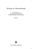 Front cover of Studien zur Theologie im ersten Buch der Saturnalien des Ambrosius Theodosius Macrobius by Ekkehart Syska