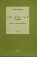Front cover of Johann Christian Polycarp Erxleben by Gerta Beaucamp