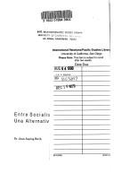 Cover of Entre socialismo y neoliberalismo by Juan Auping Birch